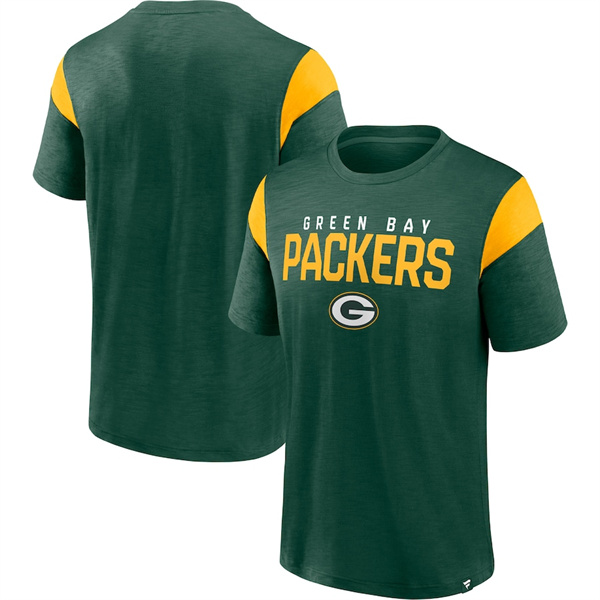 Men's Green Bay Packers Green/Gold Home Stretch Team T-Shirt